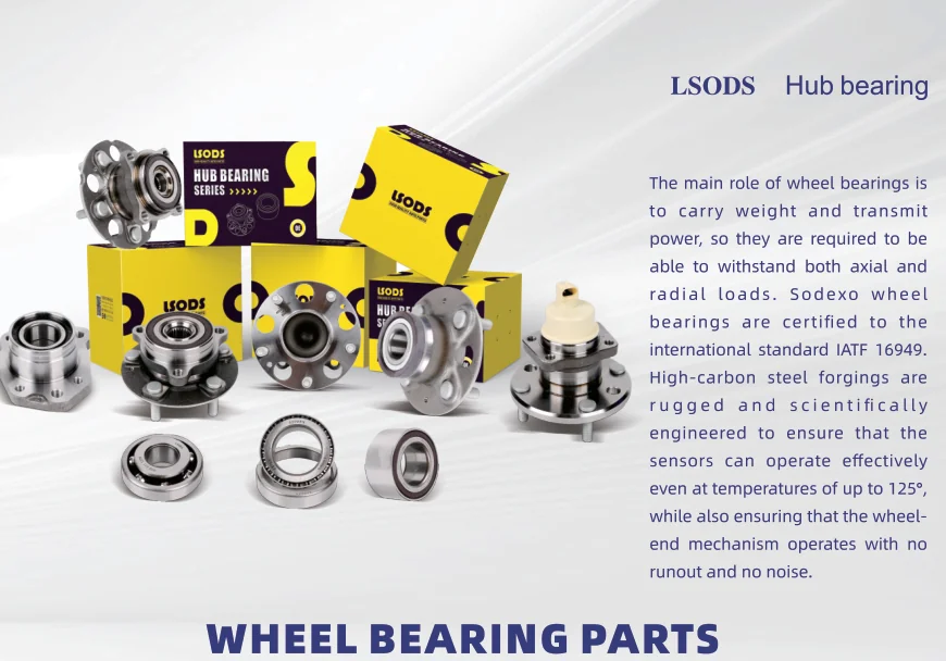 LSODS branded hub bearings and wheel bearing assemblies